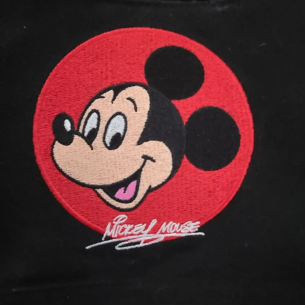 Disney Parks EUC Mickey Mouse Canvas Zippered Backpack